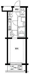 ビィ・フォルマ多摩川 1Kの間取図画像