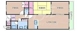 ハイクレスト引谷 3LDKの間取図画像