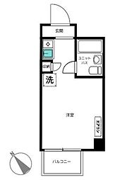 パピル吉祥寺 ワンルームの間取図画像