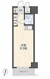 朝日広尾マンション 2LDKの間取図画像