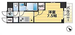 エスリード神戸ハーバーテラス 1Kの間取図画像