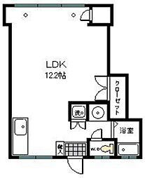 渡辺日進ビル ワンルームの間取図画像