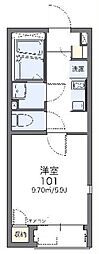 レオネクストローゼル吉祥寺 1Kの間取図画像