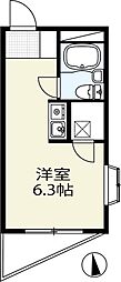 ダジュール生田 ワンルームの間取図画像