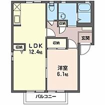 ヴィラサンタモニカI 1101 ｜ 新潟県新潟市西区坂井571（賃貸アパート1LDK・1階・46.15㎡） その2