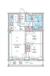 GENOVIA竹ノ塚 2LDKの間取図画像