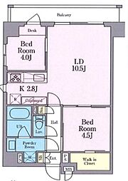 GRANREST文京茗荷谷 2LDKの間取図画像