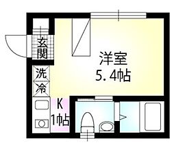 間取図画像 1K