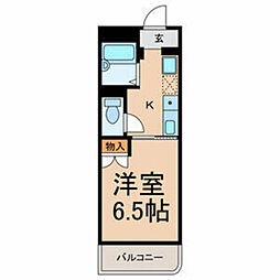 ハイツ・おゆみ野 1Kの間取図画像