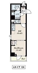 PASEO本所吾妻橋 1DKの間取図画像