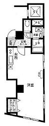 宝恵マンション ワンルームの間取図画像