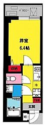 東急多摩川線 鵜の木駅 徒歩4分の賃貸マンション 3階1Kの間取り