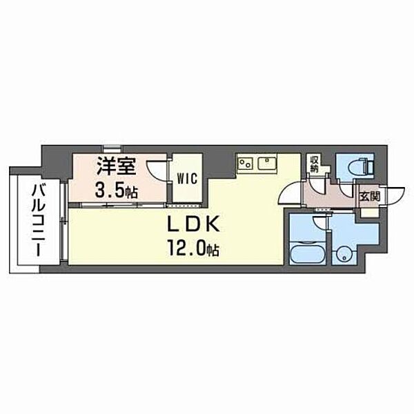 Ｍ：ＣＯＵＲＴ福島 0402｜大阪府大阪市福島区福島７丁目(賃貸マンション1LDK・4階・36.63㎡)の写真 その2