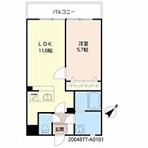 モンテローザI号館 A0101 ｜ 福岡県糟屋郡志免町片峰中央３丁目1-15（賃貸マンション1LDK・1階・38.50㎡） その2