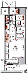 ハーモニーレジデンス錦糸町#002 1Kの間取図画像