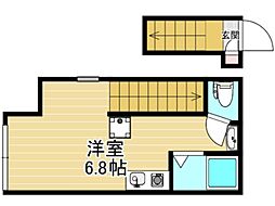 NSフラット ワンルームの間取図画像