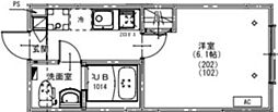 KEIAI RESIDENCE 西所沢III 1Kの間取図画像