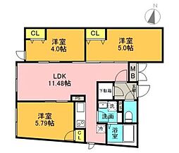 Majestic Life 三軒茶屋 3LDKの間取図画像