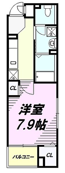 東京都八王子市越野(賃貸マンション1K・3階・30.18㎡)の写真 その2
