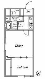 江東区永代2丁目マンション 1DKの間取図画像