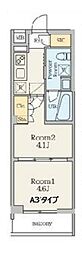 クレストコート南長崎 2Kの間取図画像