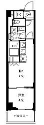 ザ・ケンジントン・レジデンスときわ台 1DKの間取図画像