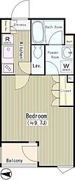 ゼルコバ上高井戸 1Kの間取図画像