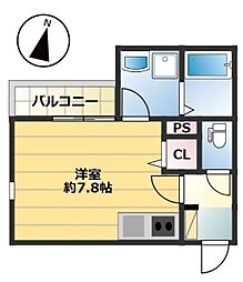 仮称)西区今宿東2丁目A棟 ワンルームの間取図画像