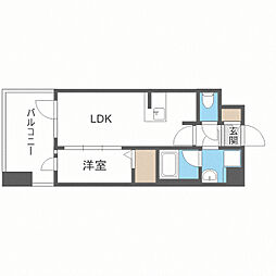 グランフォーレ千早マークスクエアウエストウイング 1LDKの間取図画像