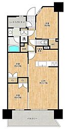 レーベン川口元郷タワー&レジデンス 3LDKの間取図画像