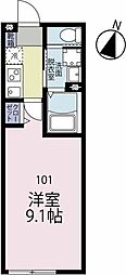 間取図画像 1K