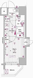 グランド・ガーラ大森 1Kの間取図画像