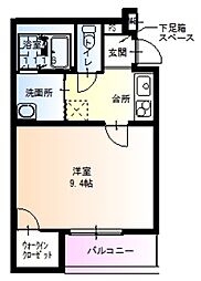 フジパレス東淀川6番館 1Kの間取図画像