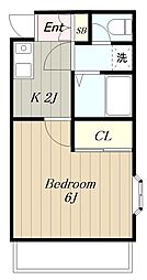 メゾンＴＮＫ 3階14Kの間取り