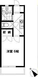 藤沢ドミール21 1Kの間取図画像