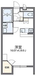 レオパレスマンダリーヌ 1Kの間取図画像