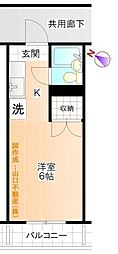 間取図画像 1K