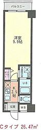 エルグランド鶴見 1Kの間取図画像