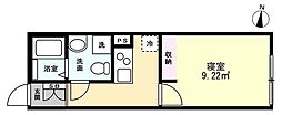 LUMIERE HATOGAYA 1Kの間取図画像