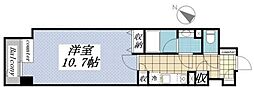 メゾン・ド・ヴィレ日本橋中洲 1Kの間取図画像
