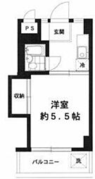 パレスEBS 1Kの間取図画像