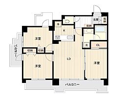 ドゥーエ練馬 3LDKの間取図画像