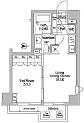 COMFORIA大山 1LDKの間取図画像