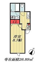 東京都江戸川区瑞江１丁目（賃貸アパート1K・3階・26.89㎡） その2