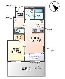 間取図画像 1LDK