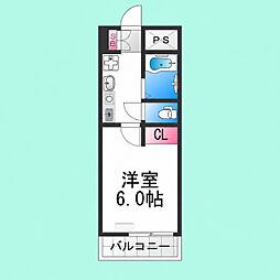フェニックス五番館 1Kの間取図画像