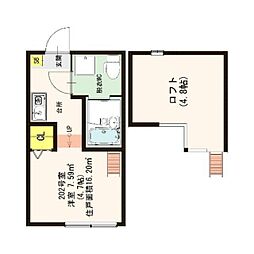 Stage南小岩 1Kの間取図画像