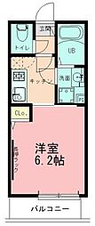 相模原市南区相模大野5丁目アパート 1Kの間取図画像