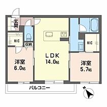 シャーメゾン　Ａ．Ｋａｔｓｕｂｅ 0202 ｜ 滋賀県守山市勝部２丁目字坊之内656-1、658（賃貸マンション2LDK・2階・60.91㎡） その2