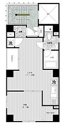 江東区亀戸2丁目マンション 1LDKの間取図画像